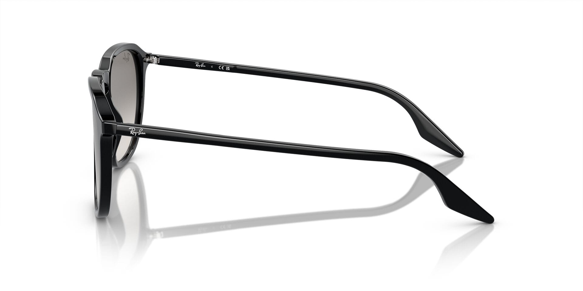 Rayban 0RB2203 Sunglass Black Unisex Full Shell Sunglass — Black frame — view 7