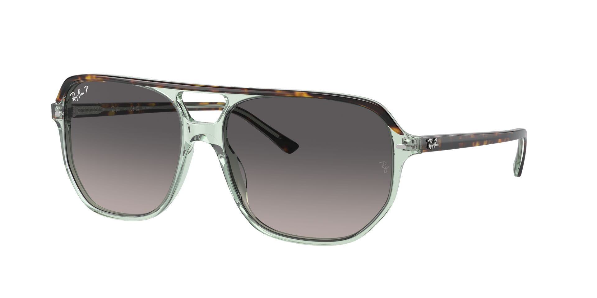 Rayban 0RB2205 Sunglass Transparent Green Unisex Full Shell Sunglass — Transparent Green frame — view 1