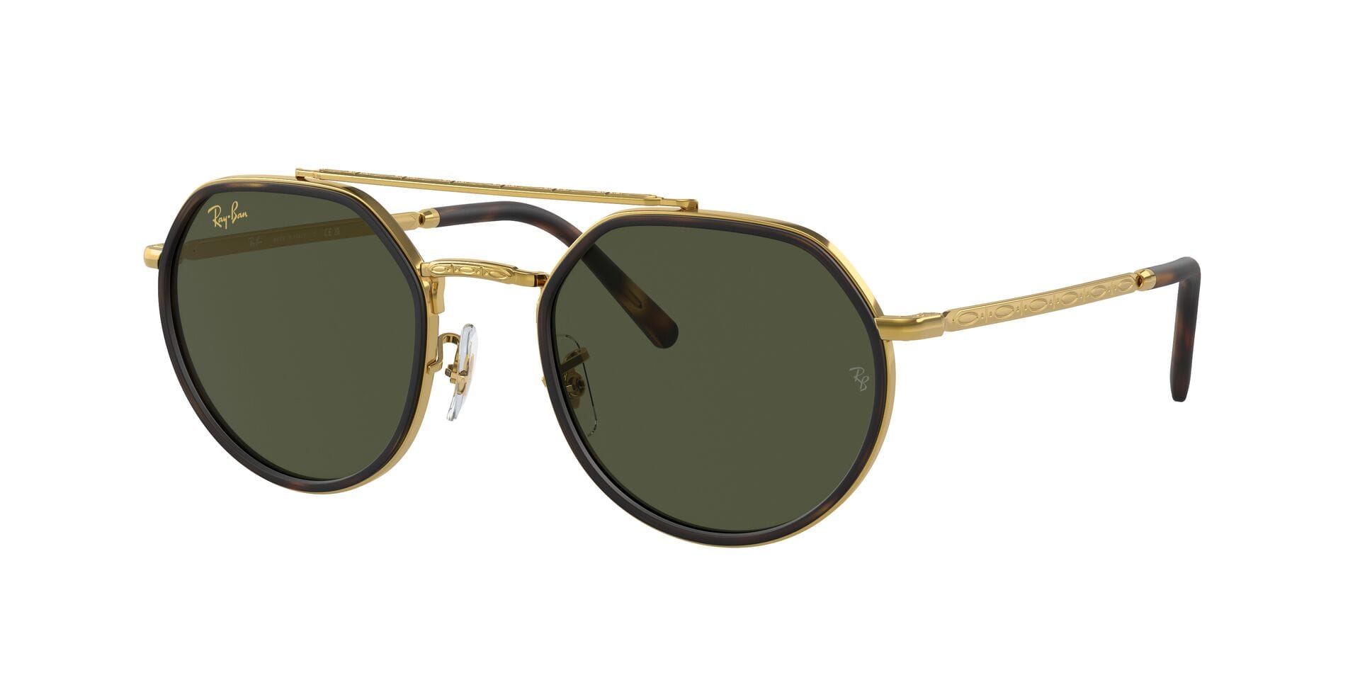 Rayban 0RB3765 Sunglass Gold Unisex Full Metal Sunglass — Gold frame — view 1
