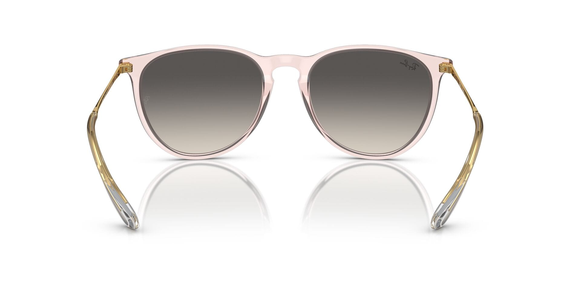 Rayban 0RB4171 Sunglass Transparent Pink Female Full Metal Sunglass — Transparent Pink frame — view 4