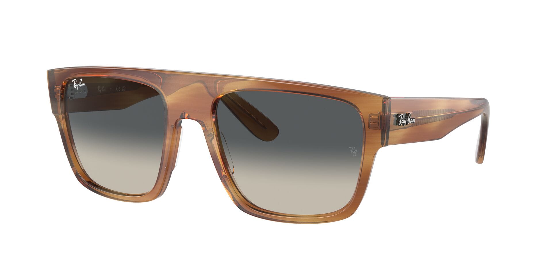 Rayban 0RB0360S Sunglass Brown Unisex Full Shell — Brown frame