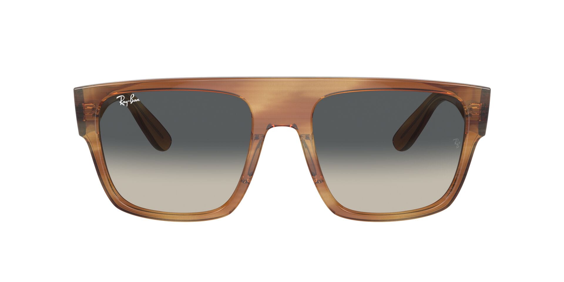 Rayban 0RB0360S Sunglass Brown Unisex Full Shell Sunglass — Brown frame — view 3