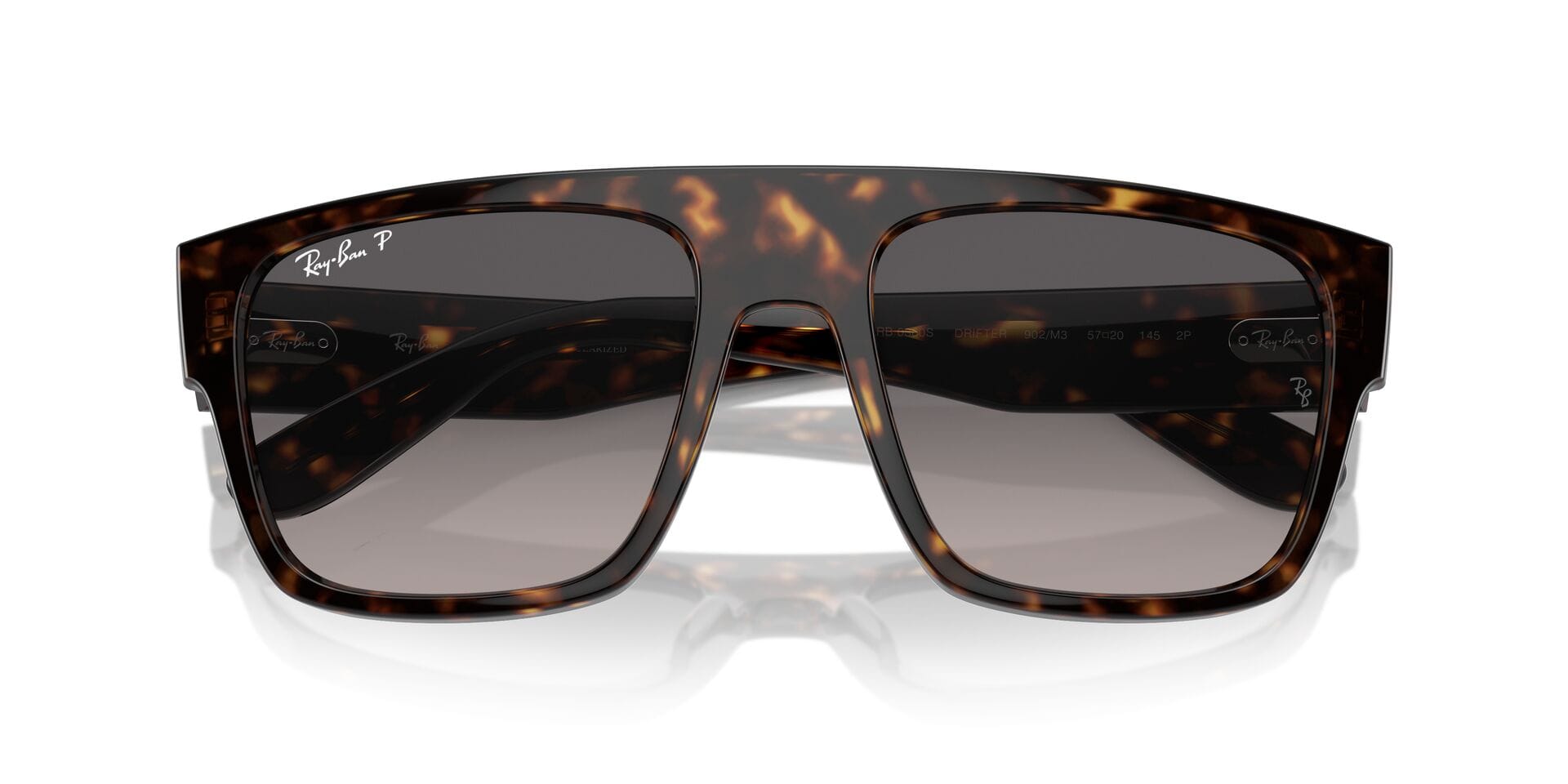 Rayban 0RB0360S Sunglass Havana Unisex Full Shell Sunglass — Havana frame — view 10