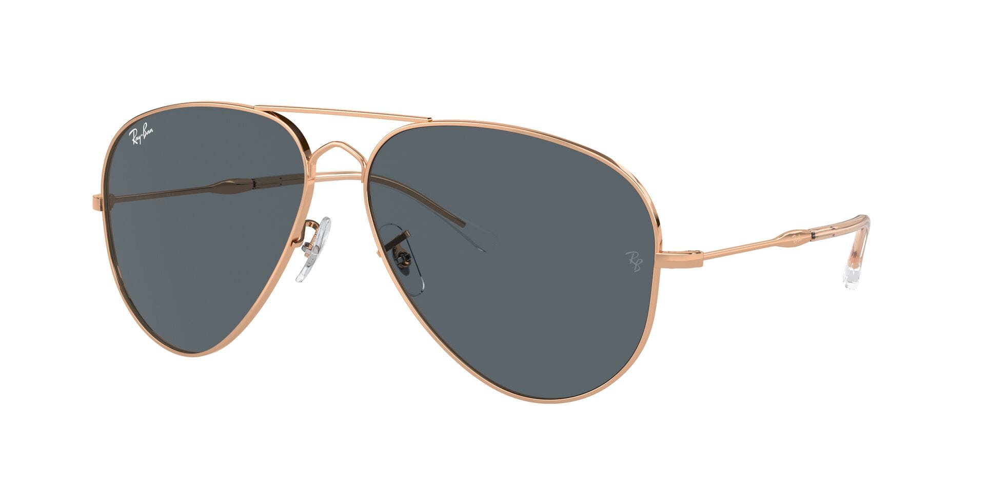 Rayban 0RB3825 Sunglass Rose Gold Unisex Full Metal — Rose Gold frame