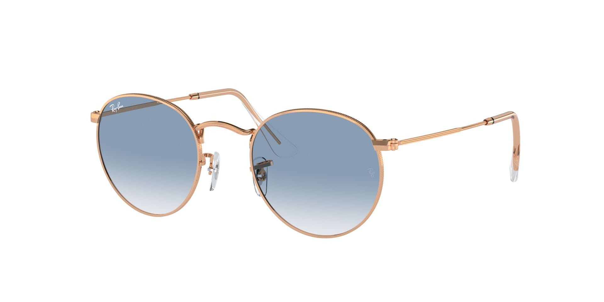 Rayban 0RB3447 Sunglass Rose Gold Male Full Metal Sunglass — Rose Gold frame — view 1