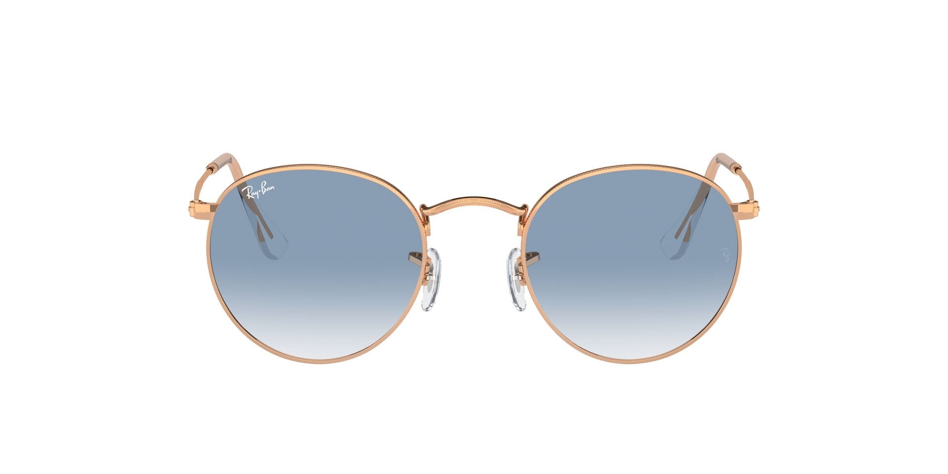 Rayban 0RB3447 Sunglass Rose Gold Male Full Metal Sunglass — Rose Gold frame — view 6