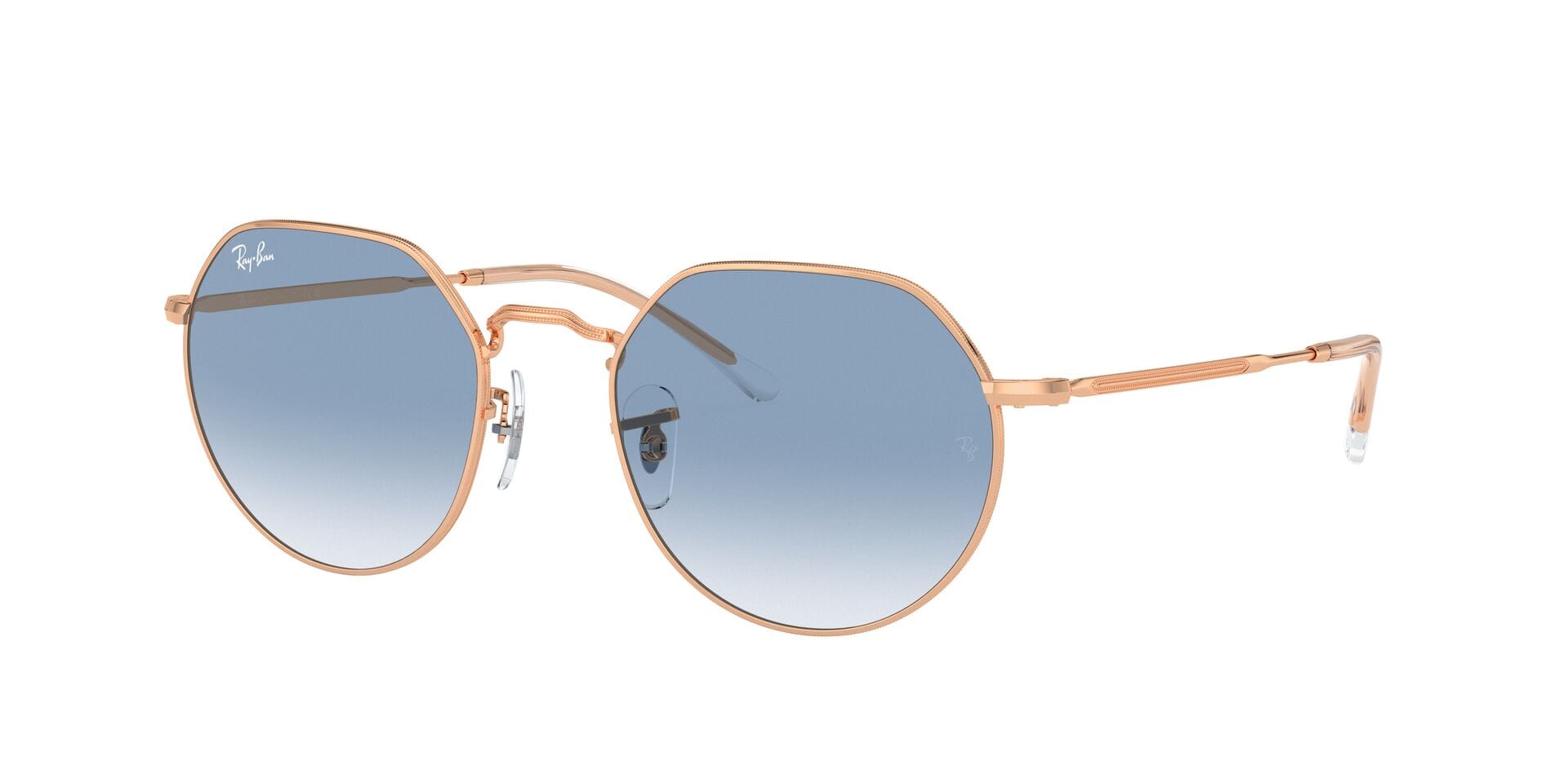 Rayban 0RB3565 Sunglass Rose Gold Unisex Full Metal — Rose Gold frame