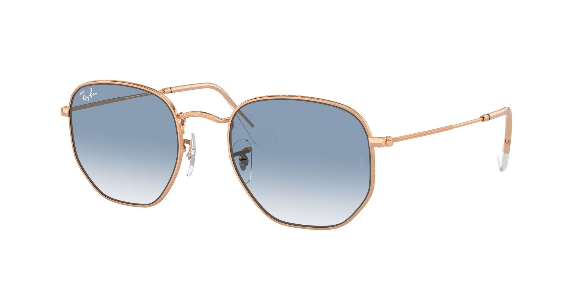 Rayban 0RB3548 Sunglass Rose Gold Unisex Full Metal — Rose Gold frame