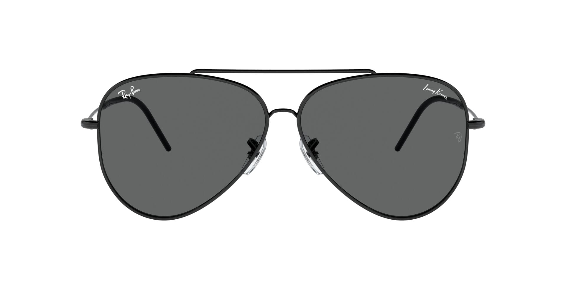 Rayban 0RB0101S Sunglass Black Unisex Full Metal Sunglass — Black frame — view 4