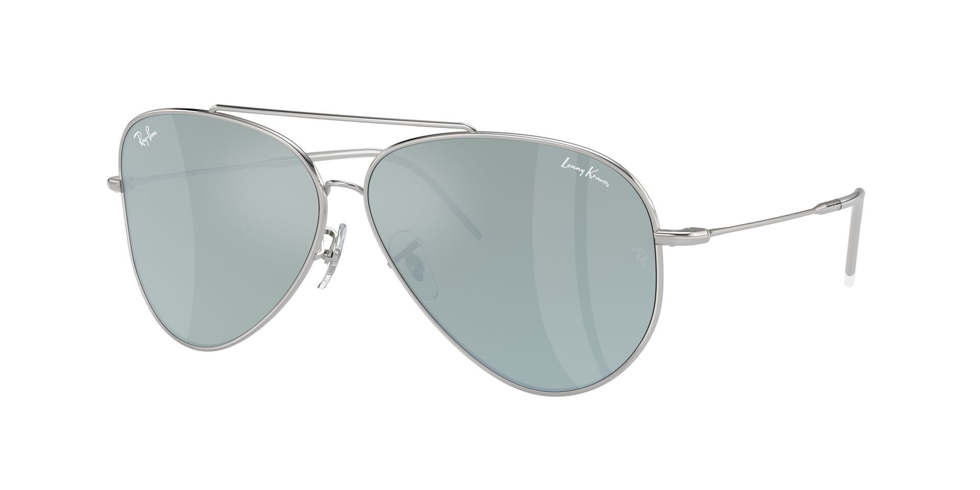 Rayban 0RB0101S Sunglass Silver Unisex Full Metal — Silver frame