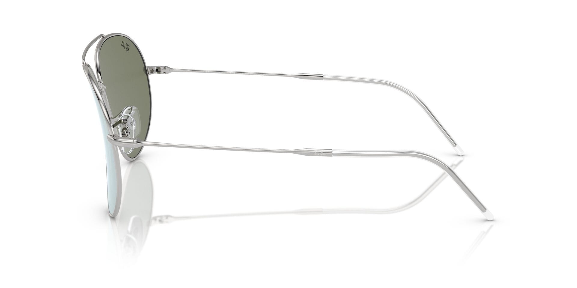 Rayban 0RB0101S Sunglass Silver Unisex Full Metal Sunglass — Silver frame — view 5