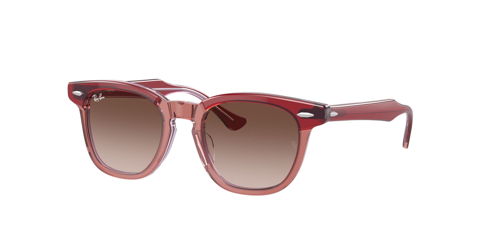 Rayban Junior 0RJ9098S Sunglass Red Kids Full Shell — Red frame