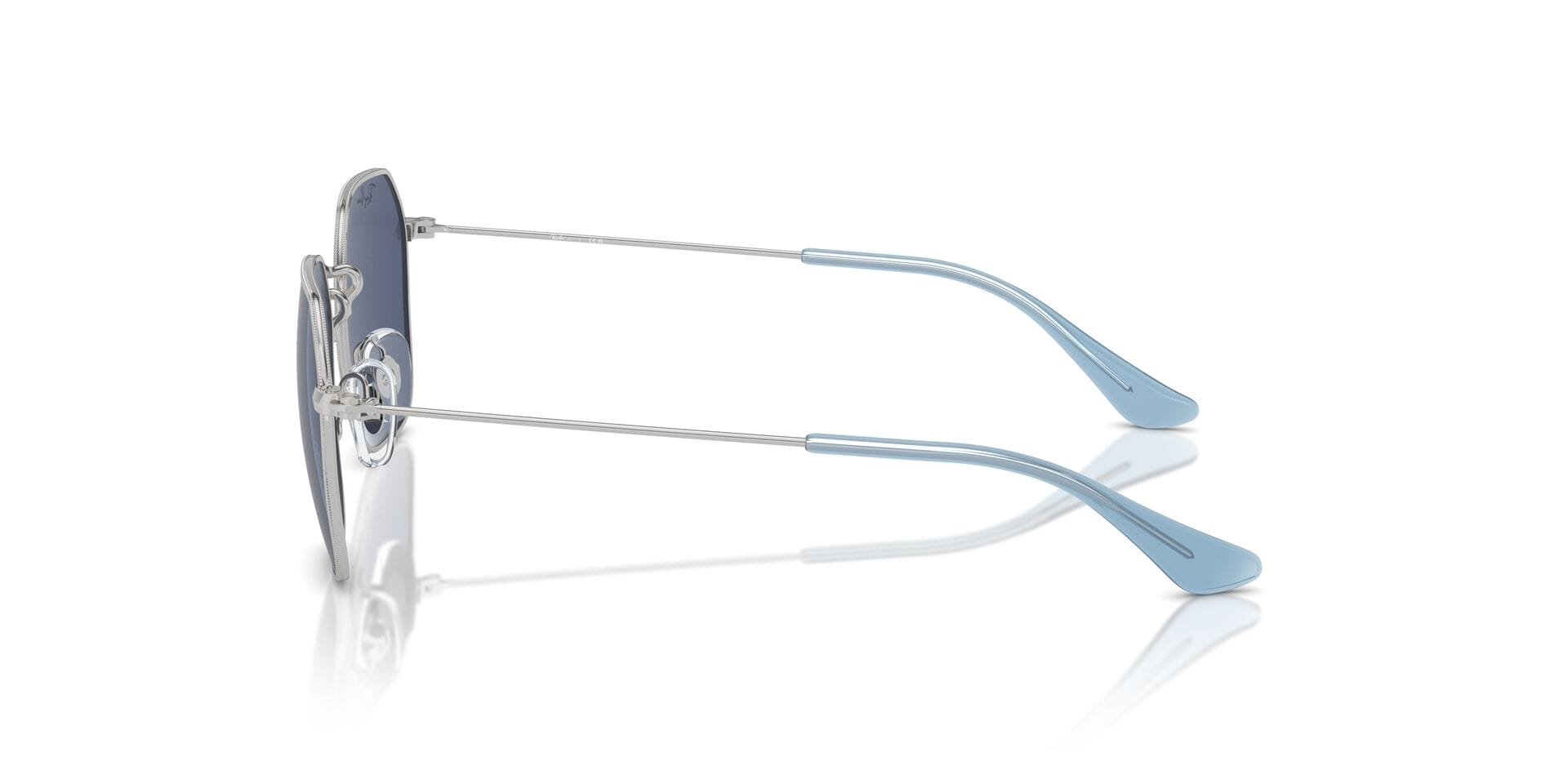 Rayban Junior 0RJ9594S Sunglass Silver Kids Full Metal Sunglass — Silver frame — view 5