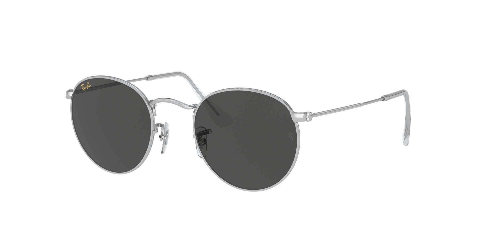 Rayban RB3447 Sunglass Silver Male Full Metal Sunglass — Silver frame — view 4