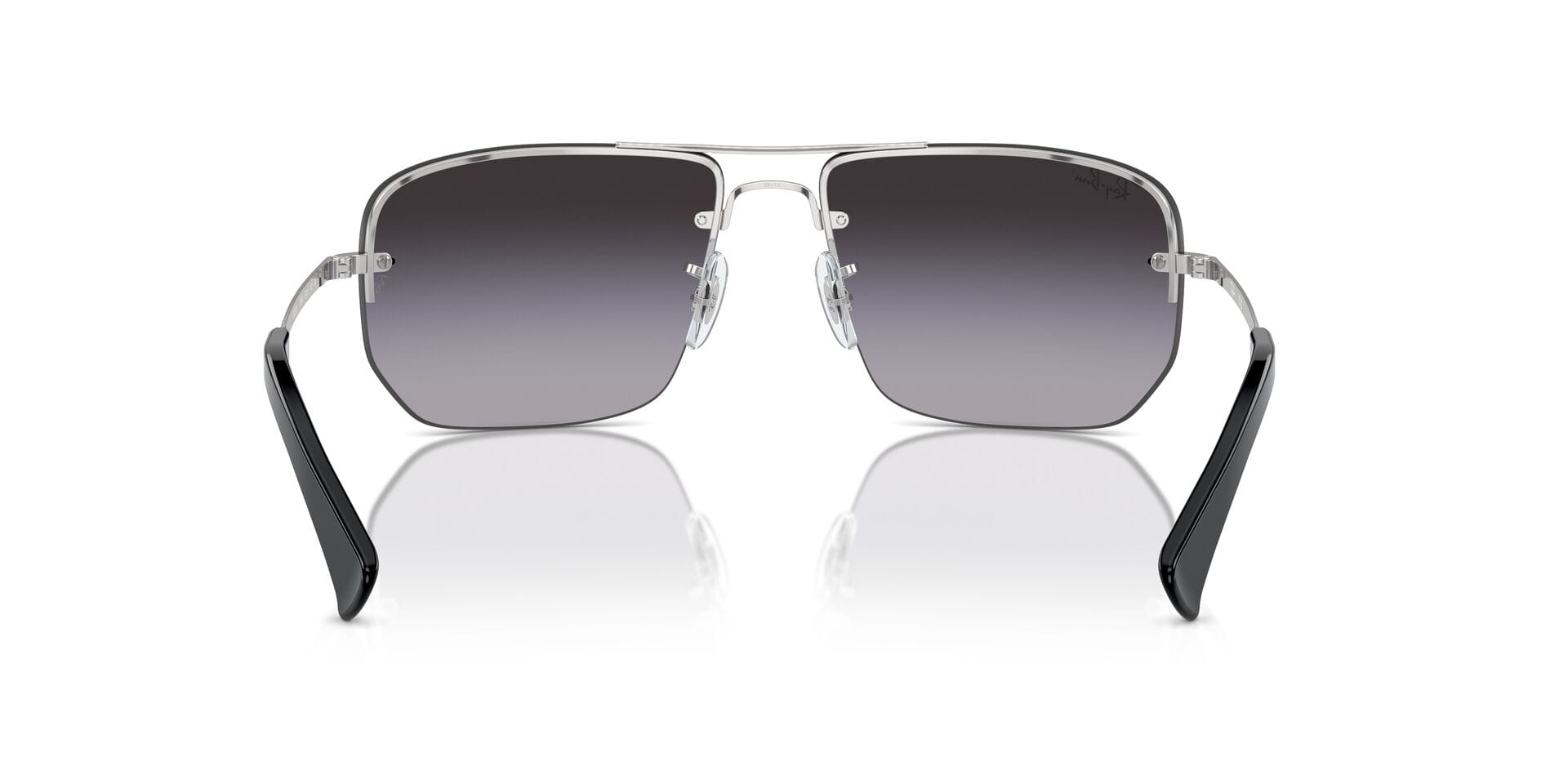 Rayban 0RB3738I Sunglass Silver Male RimLess Metal Sunglass — Silver frame — view 2