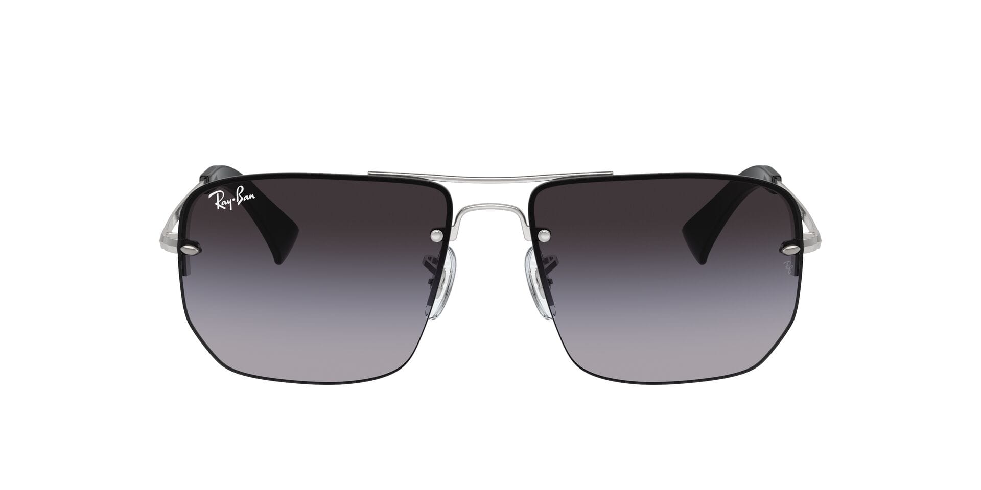 Rayban 0RB3738I Sunglass Silver Male RimLess Metal Sunglass — Silver frame — view 6