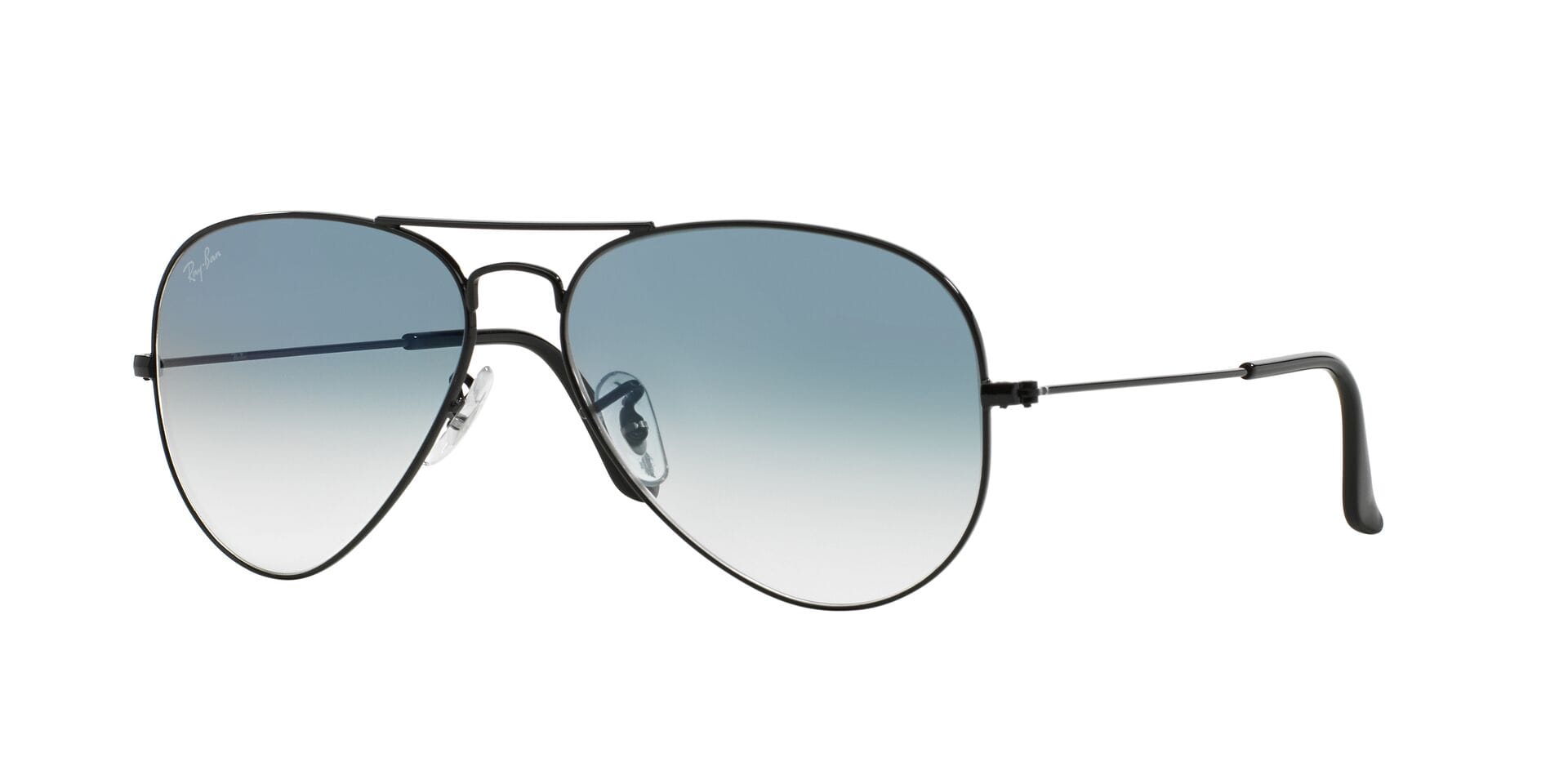 Rayban RB3025 Sunglass Black Unisex Full Metal Sunglass — Black frame — view 1