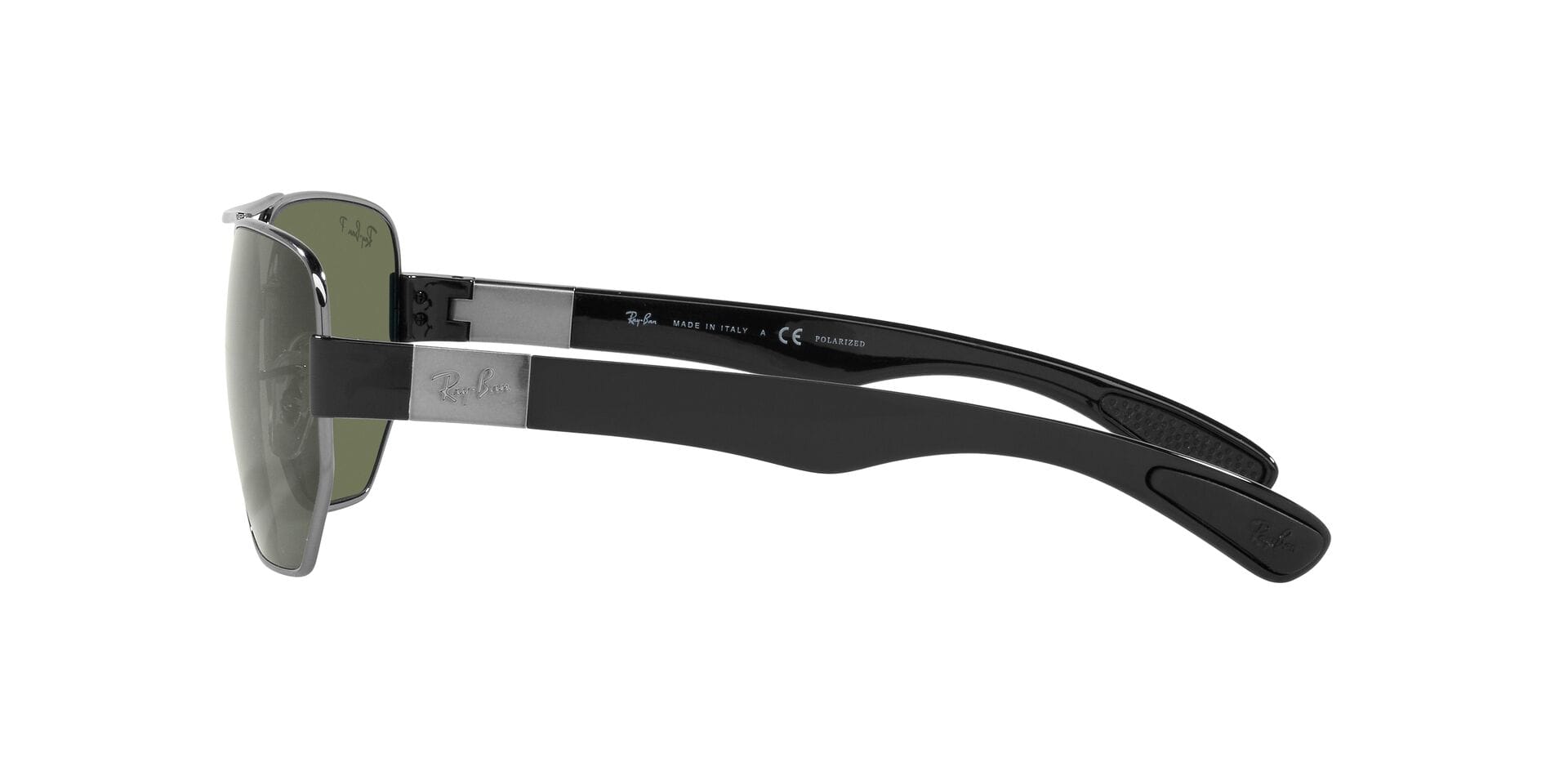Rayban 0RB3672 Sunglass Gun Metal Unisex Full Shell Sunglass — Gun Metal frame — view 6