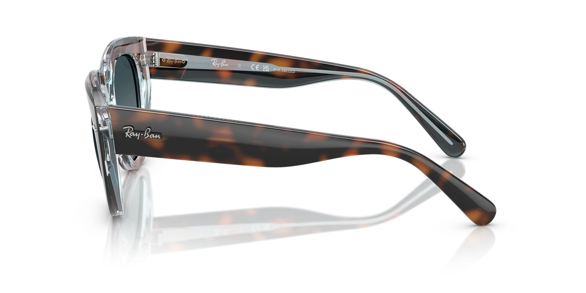 Rayban 0RB2286 Sunglass Havana Female Full Shell Sunglass — Havana frame — view 5