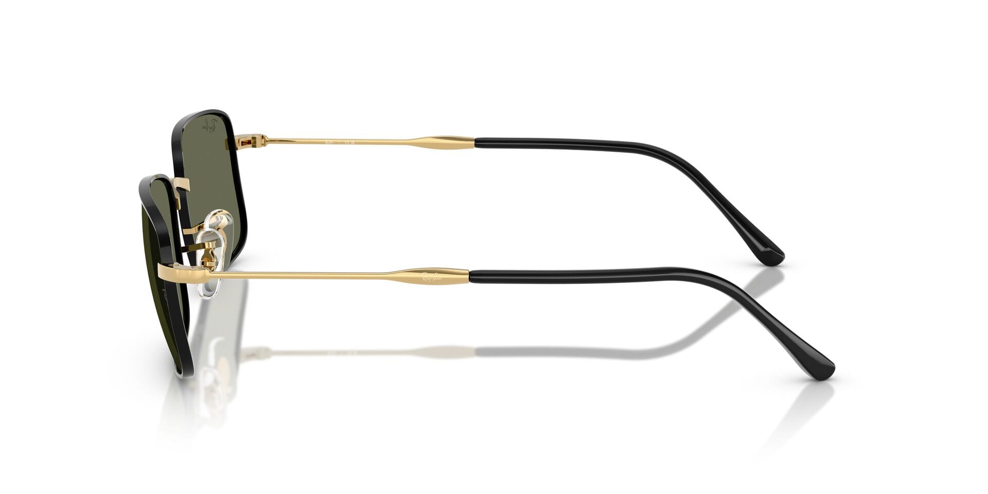 Rayban 0RB3746 Sunglass Black Unisex Full Metal Sunglass — Black frame — view 6