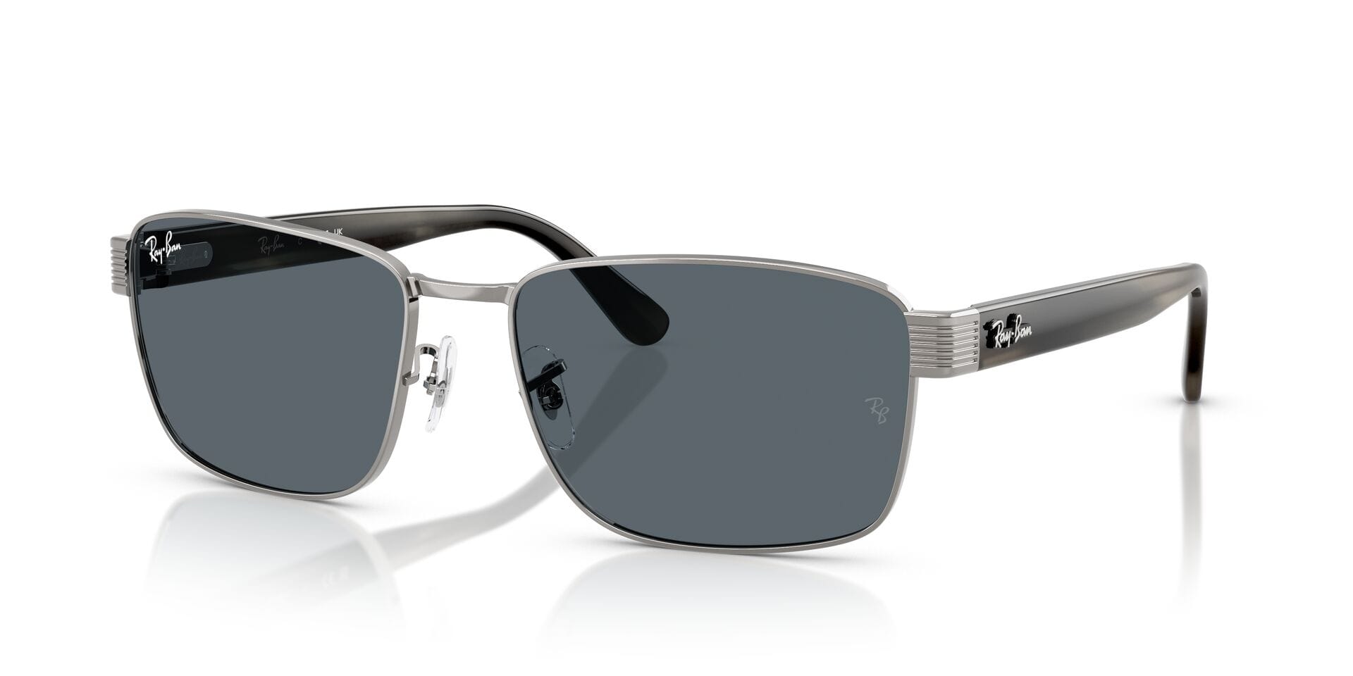 Rayban 0RB3750 Sunglass Gun Metal Unisex Full Shell — Gun Metal frame