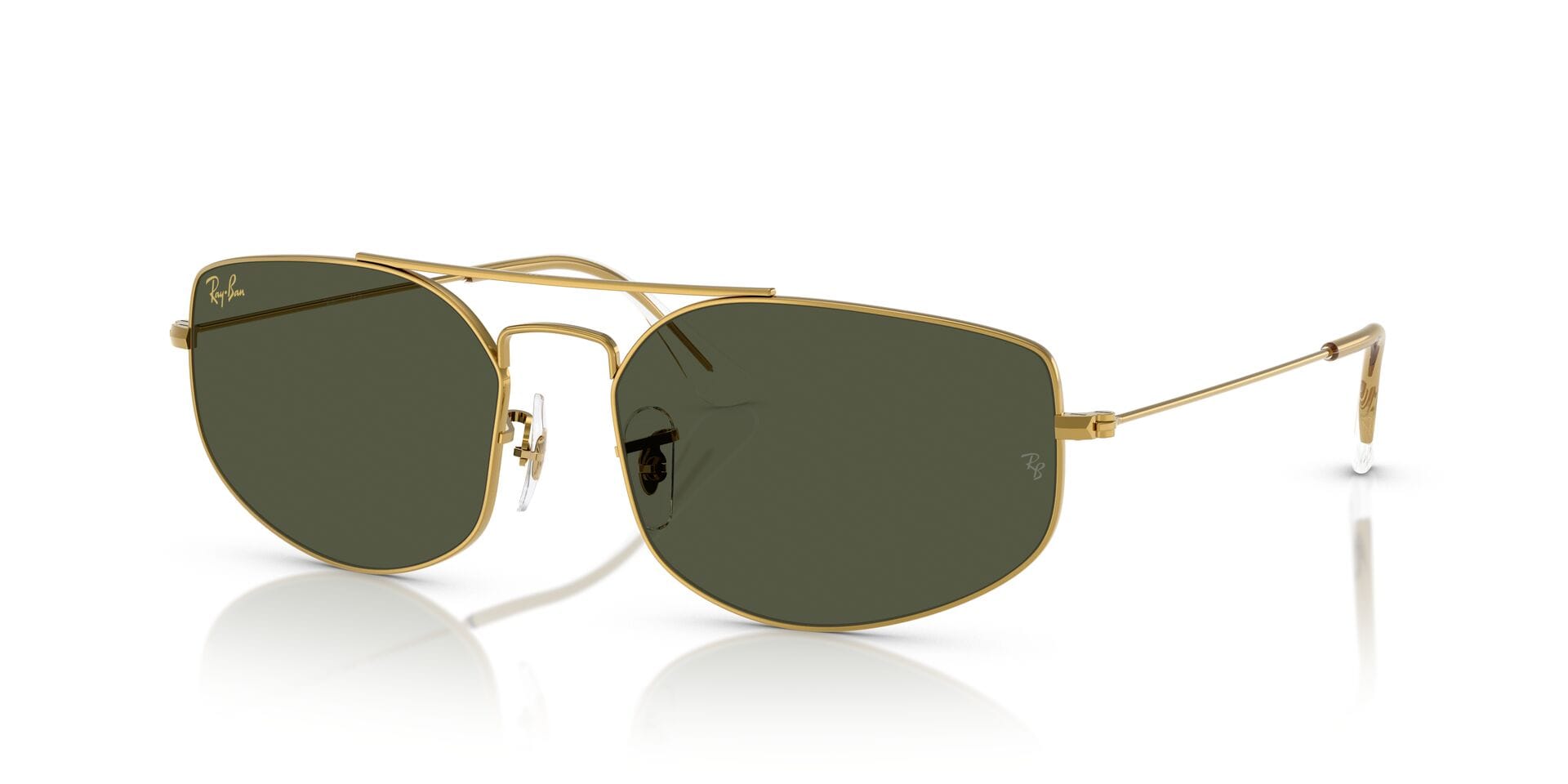 Rayban 0RB3845 Sunglass Gold Unisex Full Metal — Gold frame