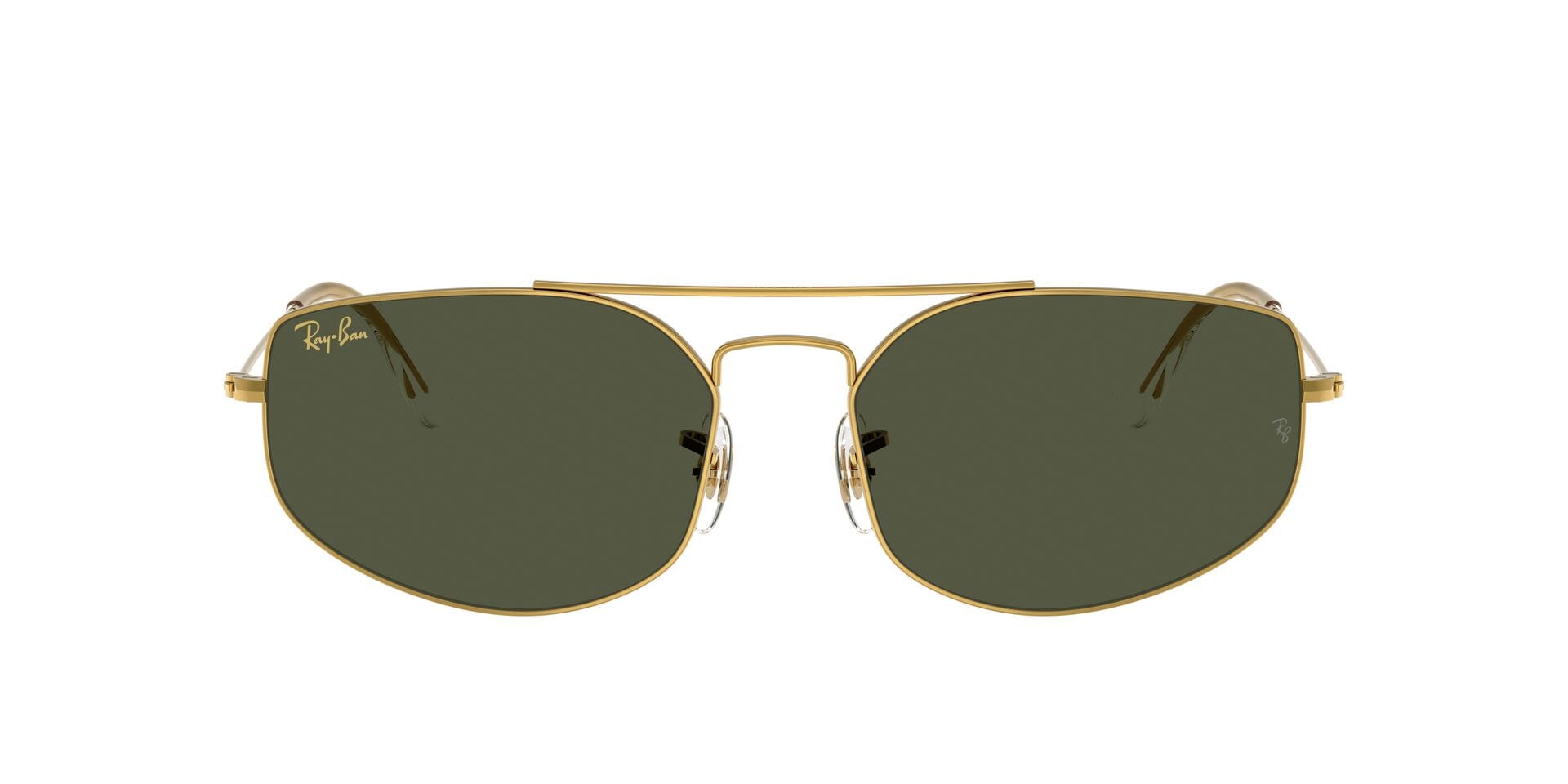Rayban 0RB3845 Sunglass Gold Unisex Full Metal Sunglass — Gold frame — view 4