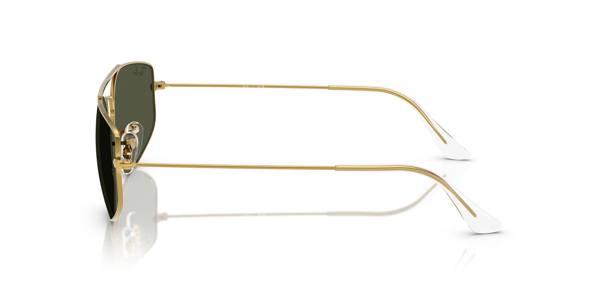 Rayban 0RB3845 Sunglass Gold Unisex Full Metal Sunglass — Gold frame — view 5