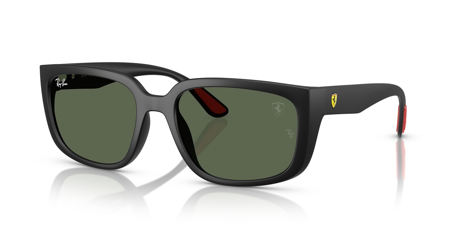 Rayban 0RB4443M Sunglass Matt Black Unisex Full Shell Sunglass — Matt Black frame — view 1