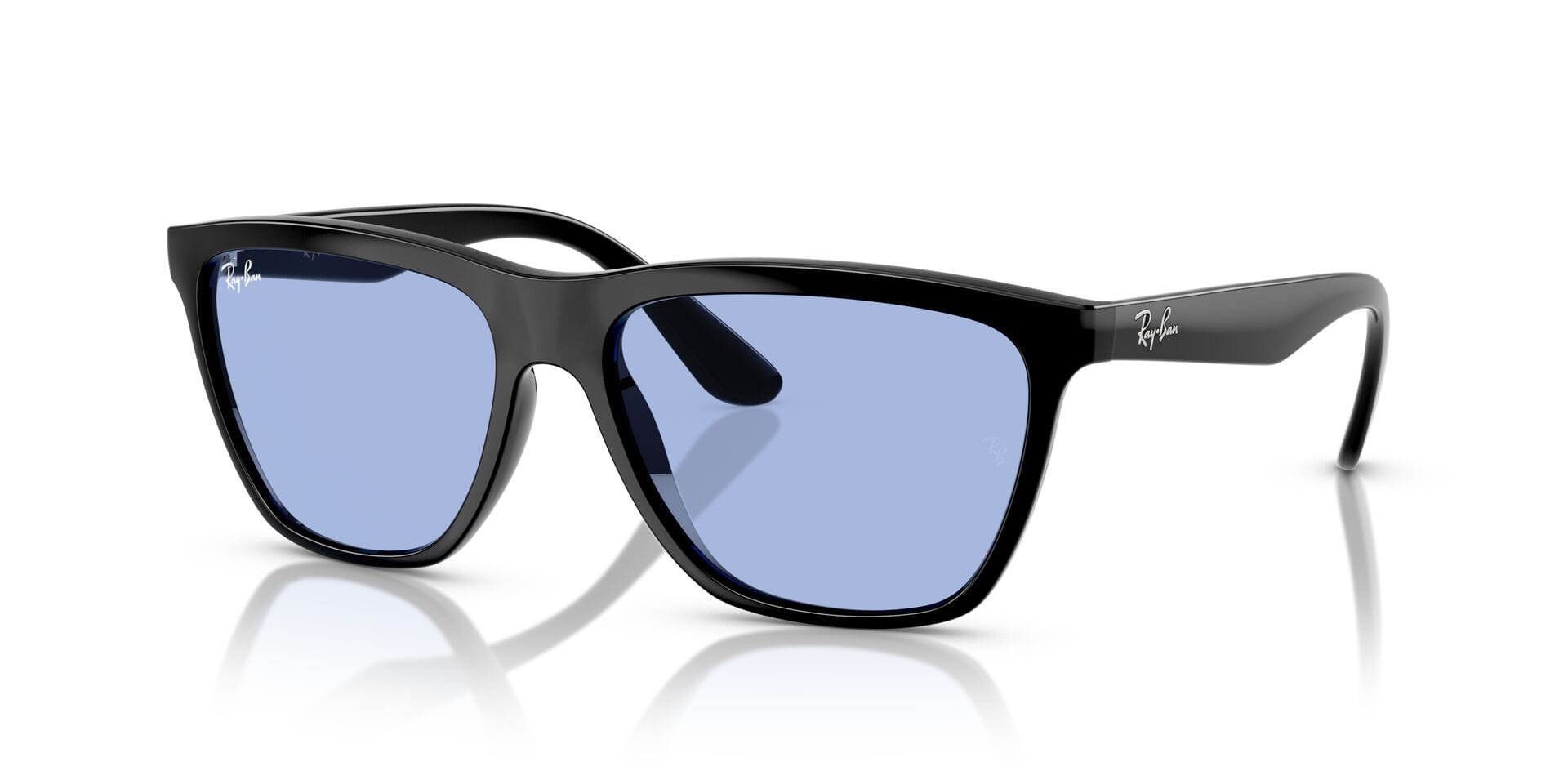 Rayban 0RB4442I Sunglass Black Male Full Shell Sunglass — Black frame — view 1
