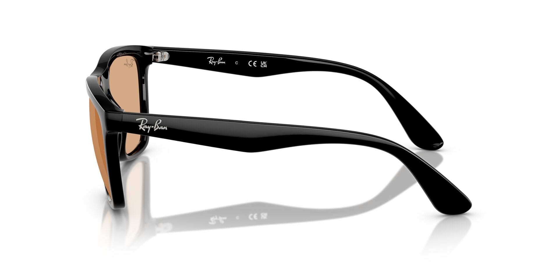 Rayban 0RB4442I Sunglass Black Male Full Shell Sunglass — Black frame — view 5