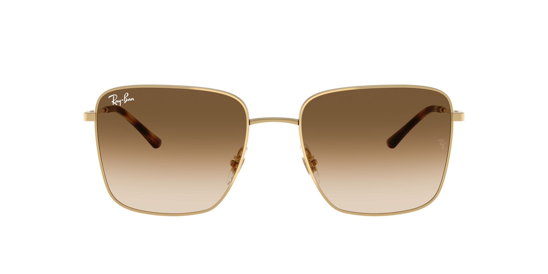 Rayban 0RB3752I Sunglass Gold Unisex Full Metal Sunglass — Gold frame — view 3