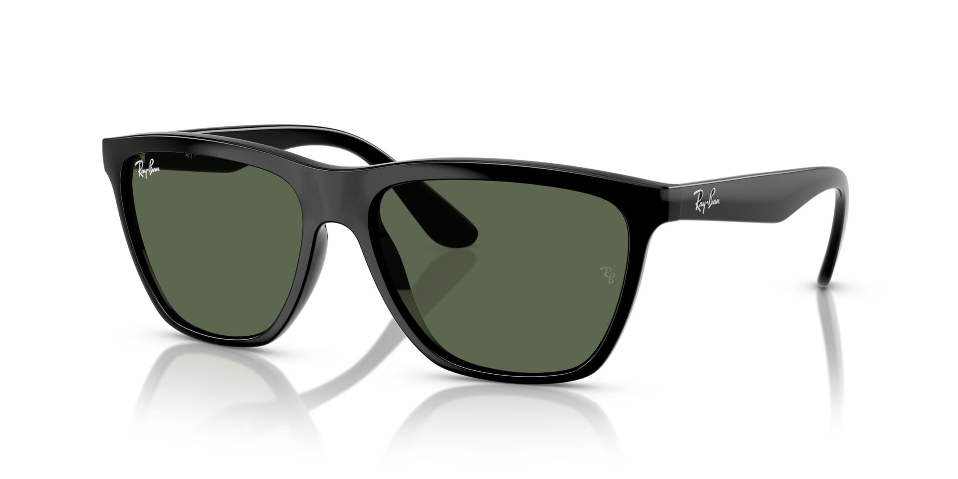 Rayban 0RB4442I Sunglass Black Unisex Full Shell — Black frame