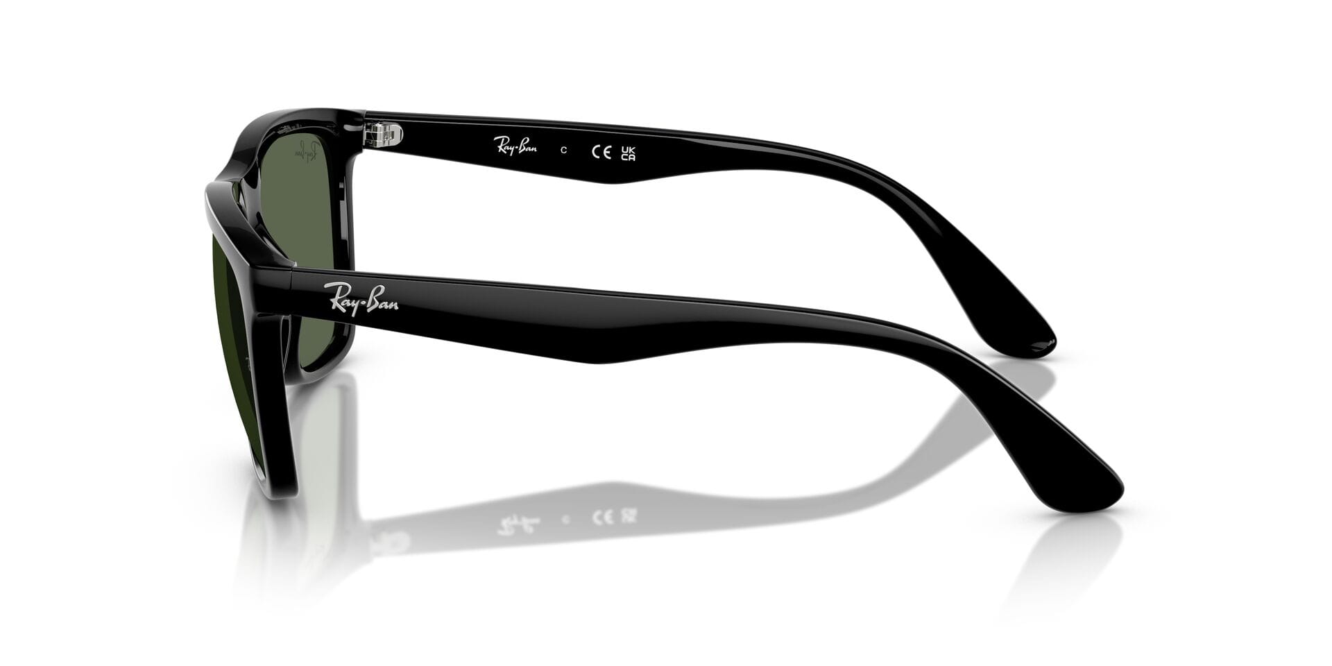 Rayban 0RB4442I Sunglass Black Unisex Full Shell Sunglass — Black frame — view 5