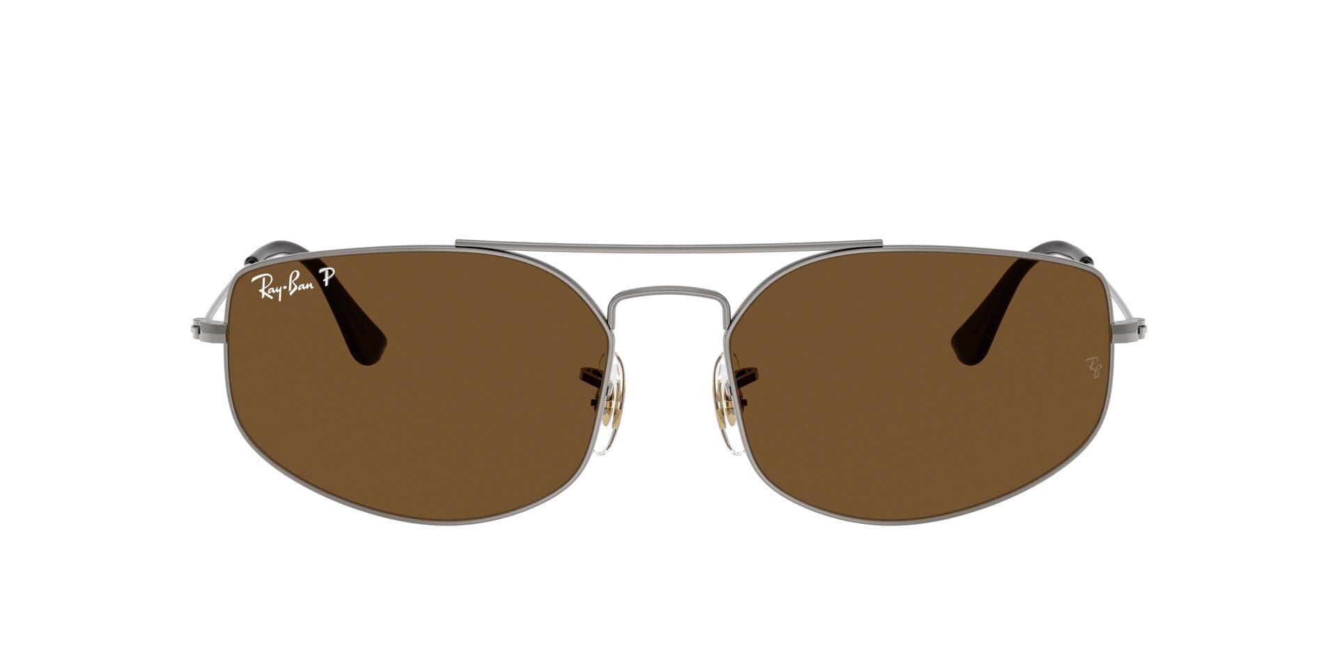 Rayban 0RB3845 Sunglass Gun Metal Male Full Metal Sunglass — Gun Metal frame — view 2