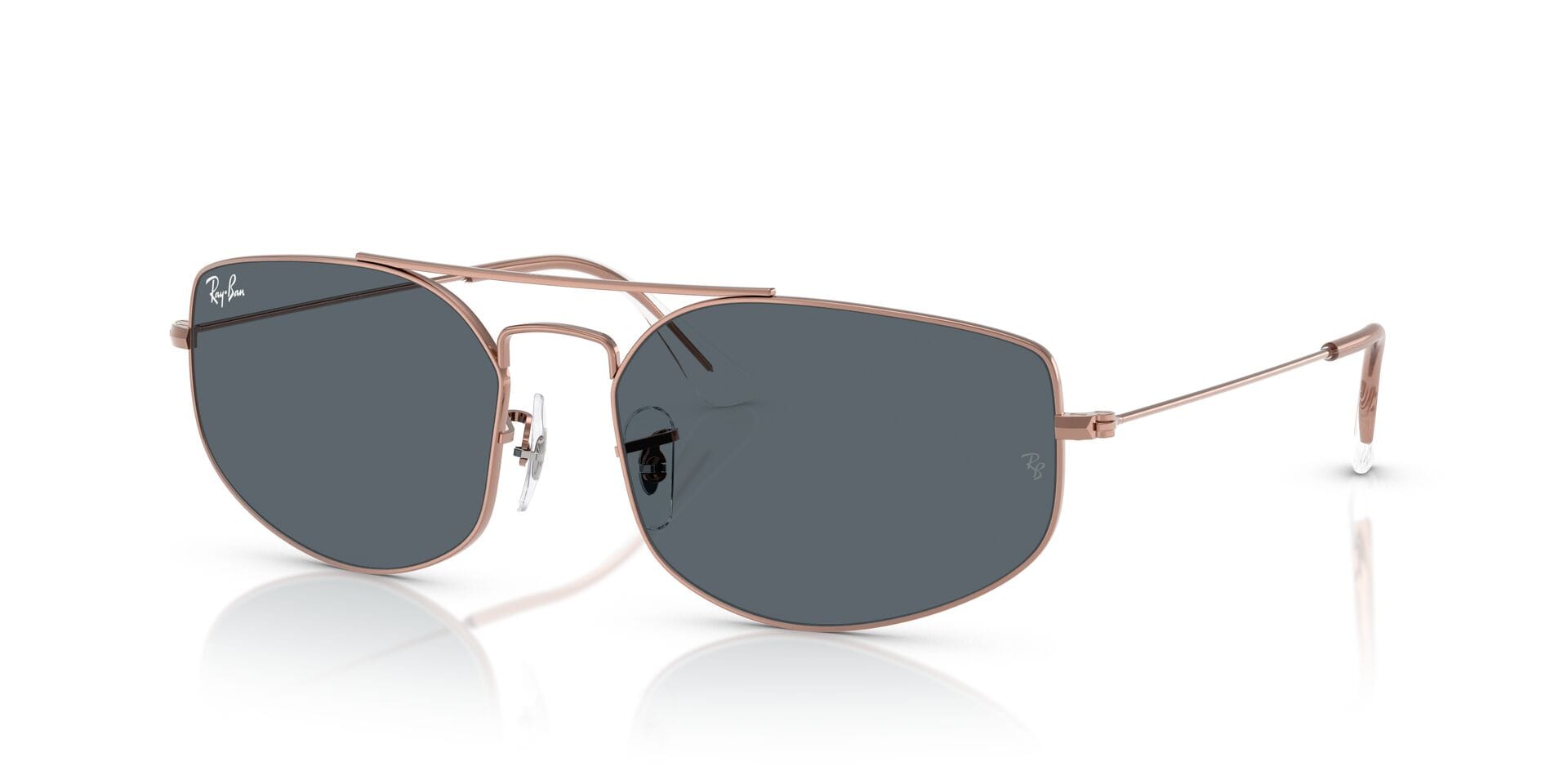 Rayban 0RB3845 Sunglass Brown Male Full Metal — Brown frame