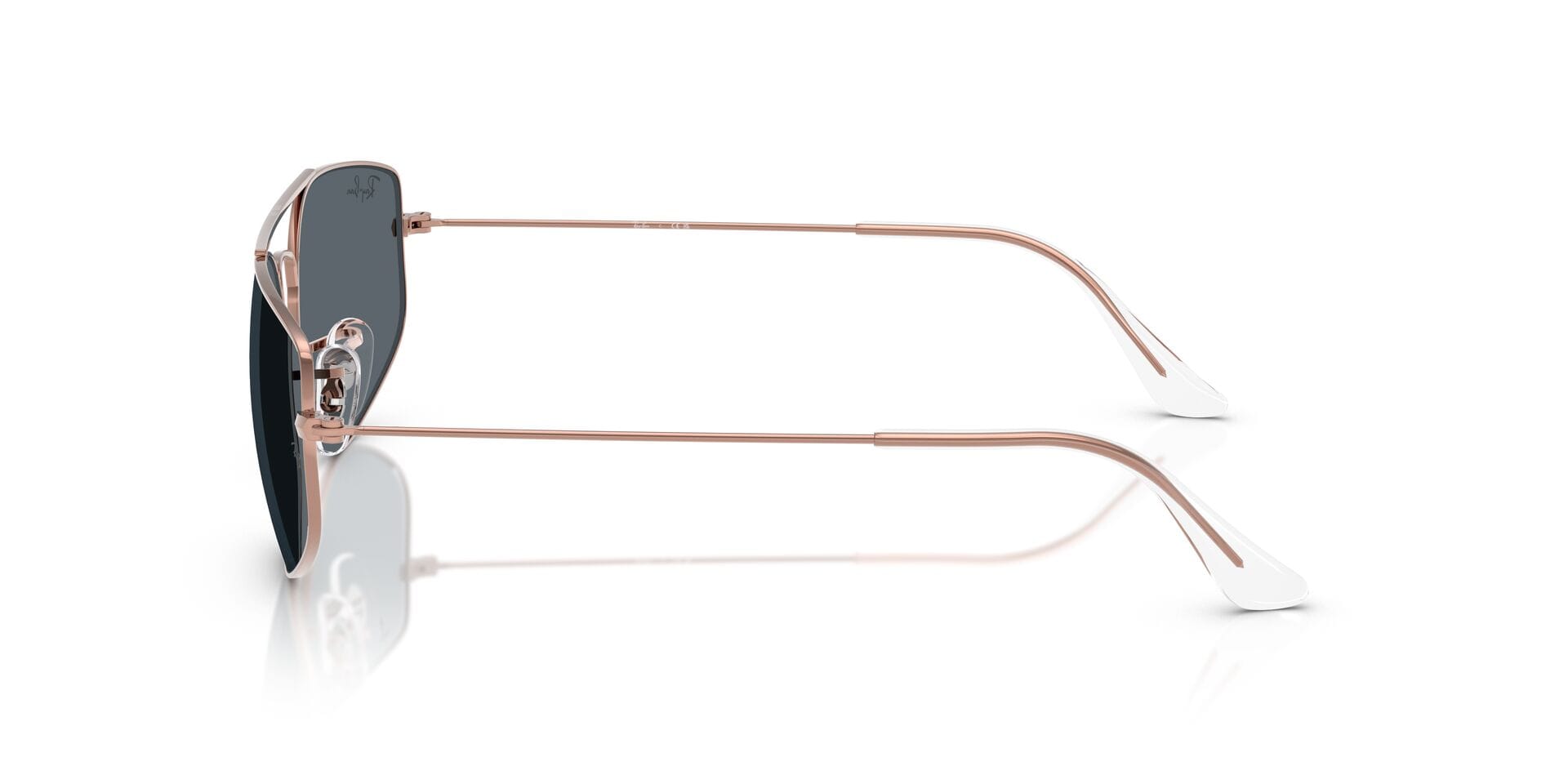 Rayban 0RB3845 Sunglass Brown Male Full Metal Sunglass — Brown frame — view 3