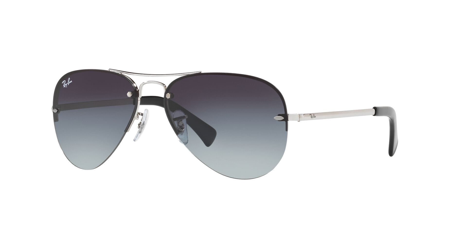 Rayban RB3449 Sunglass Silver Male RimLess Metal — Silver frame