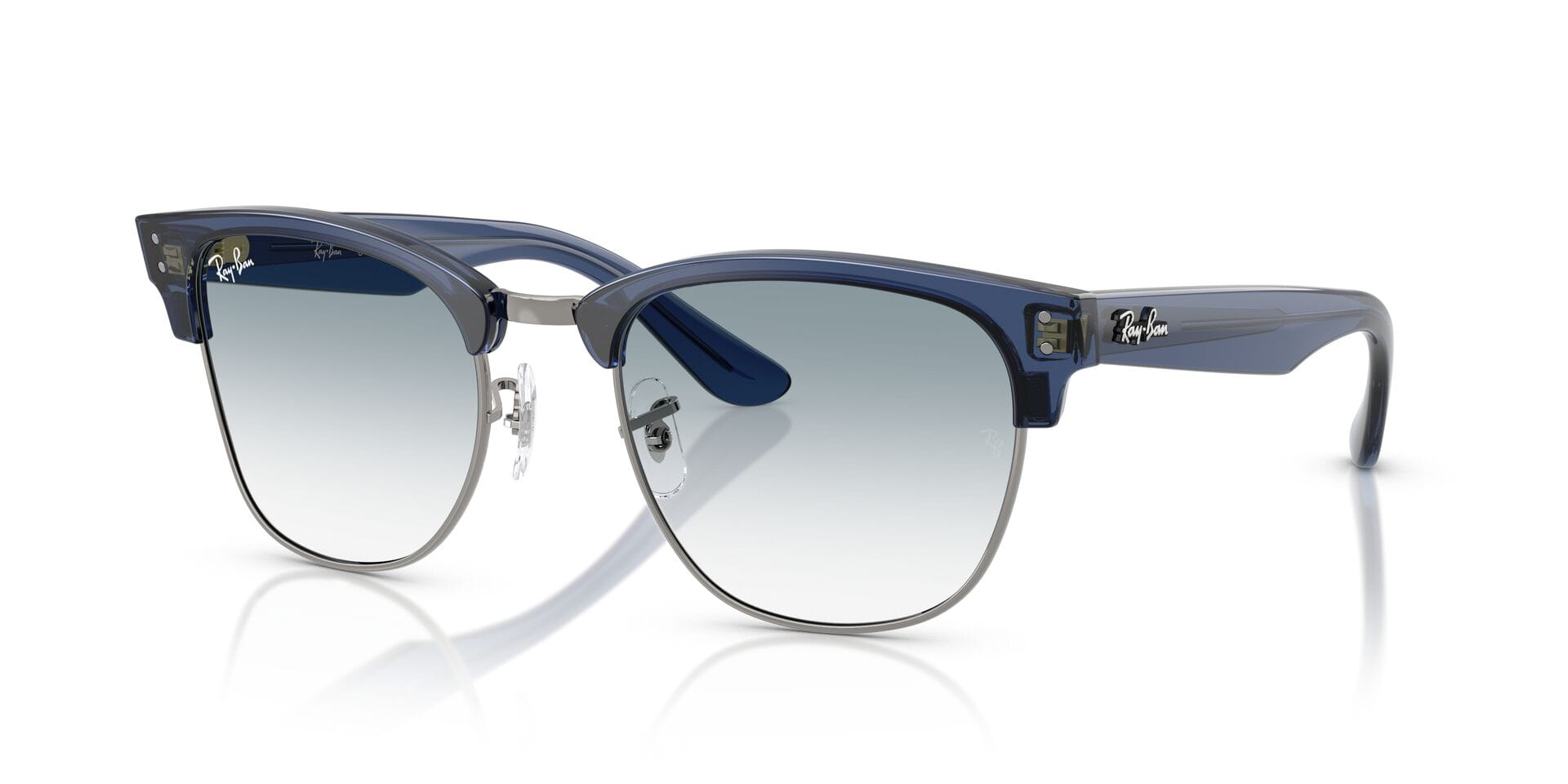 Rayban 0RBR0504S Sunglass Transparent Blue Male Full Shell — Transparent Blue frame