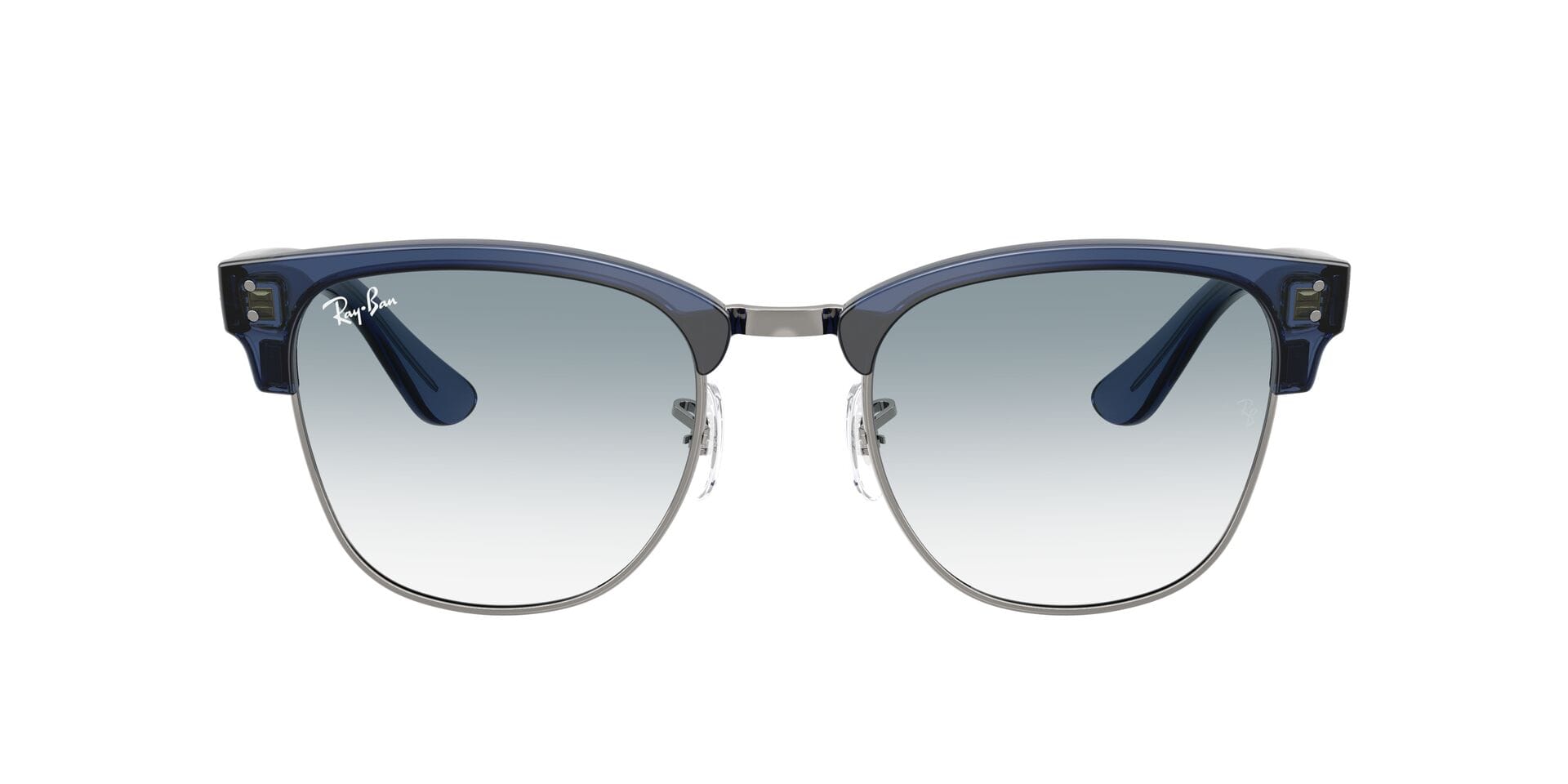 Rayban 0RBR0504S Sunglass Transparent Blue Male Full Shell Sunglass — Transparent Blue frame — view 2