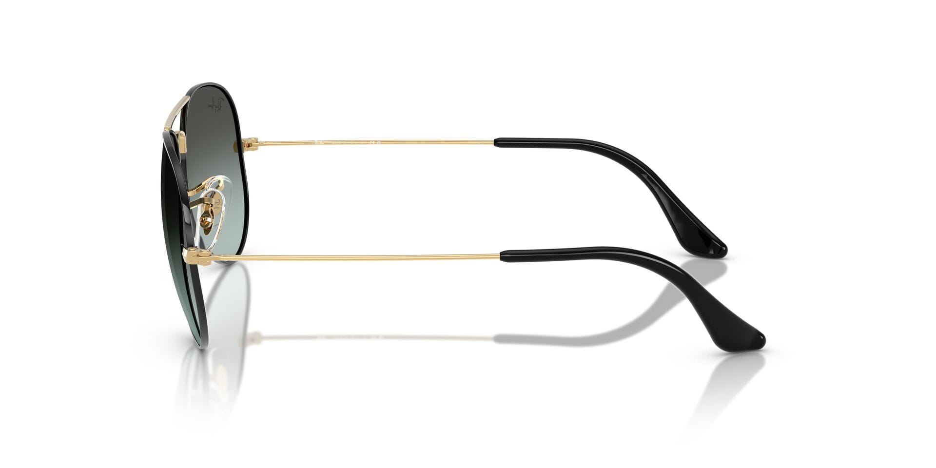 Rayban 0RB3025 Sunglass Black Male Full Metal Sunglass — Black frame — view 3