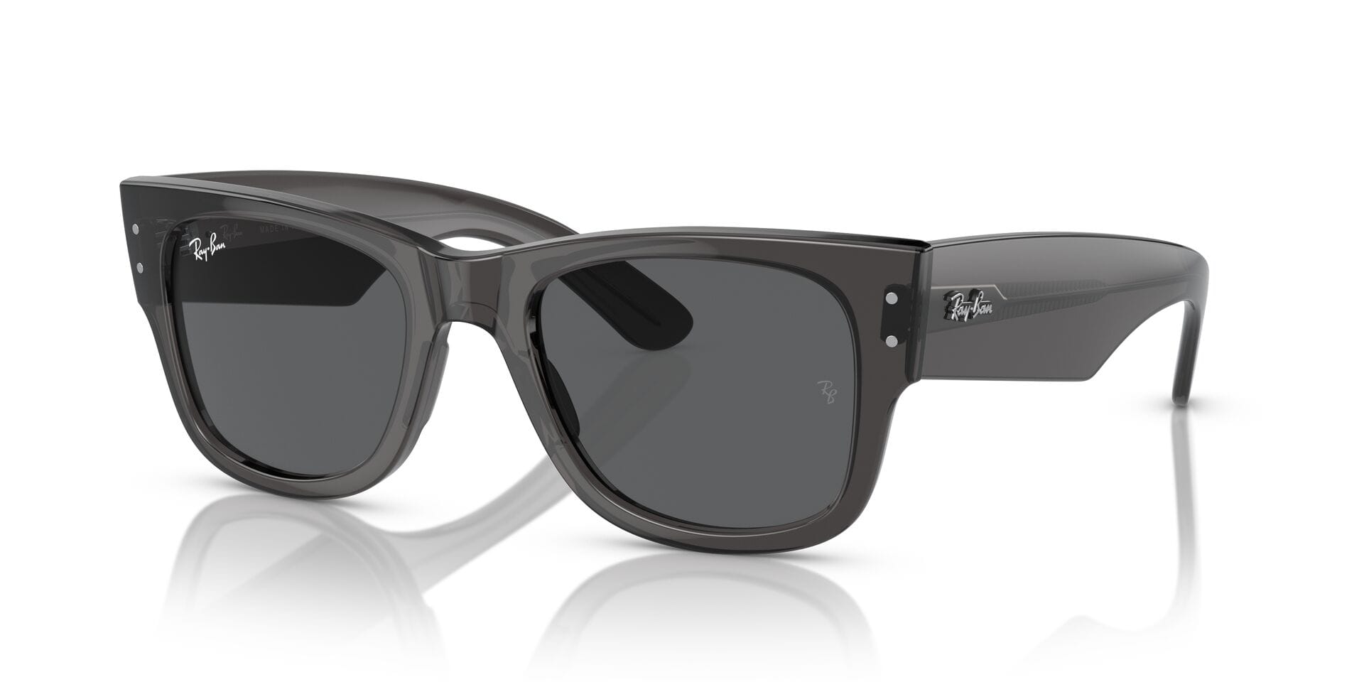 Rayban RB 0840-S 1406/B1 3N MEGA WAYFARER 0RB0840S Sunglass Transpa — Black frame
