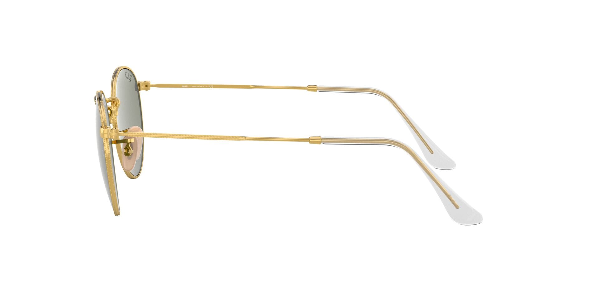 Rayban RB3447 Sunglass Gold Male Full Metal Sunglass — Gold frame — view 3
