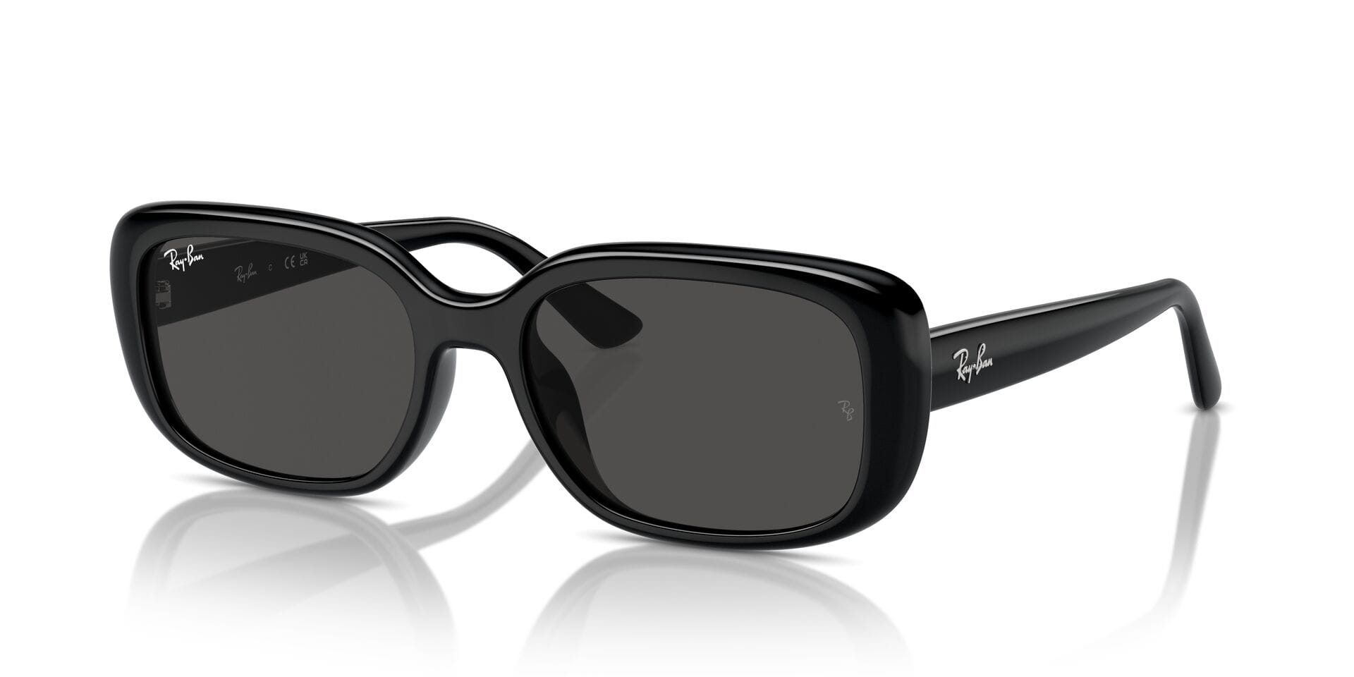 Rayban 0RB4421D Sunglass Black Unisex Full Shell — Black frame