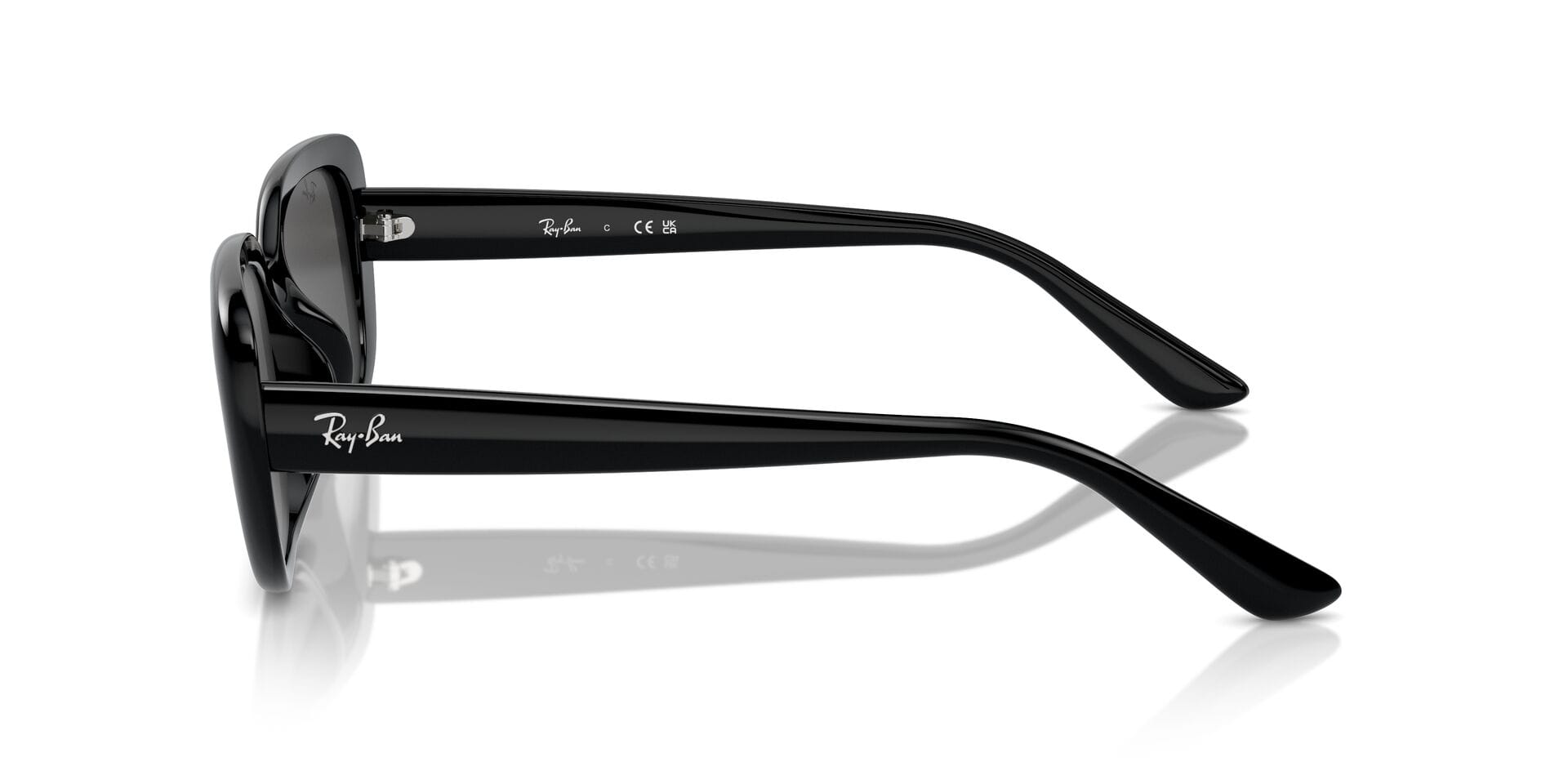 Rayban 0RB4421D Sunglass Black Unisex Full Shell Sunglass — Black frame — view 3