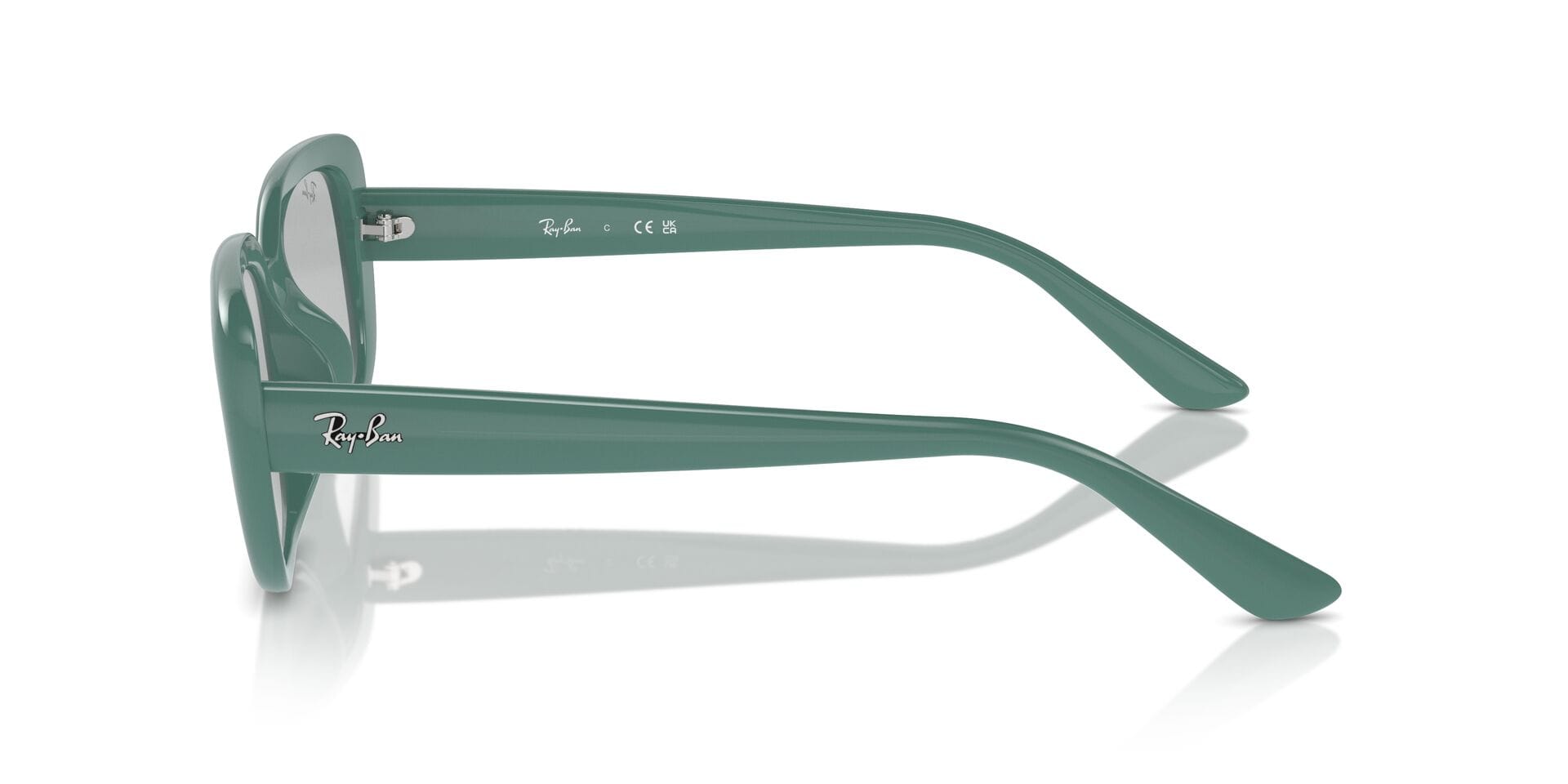 Rayban 0RB4421D Sunglass Green Unisex Full Shell Sunglass — Green frame — view 3