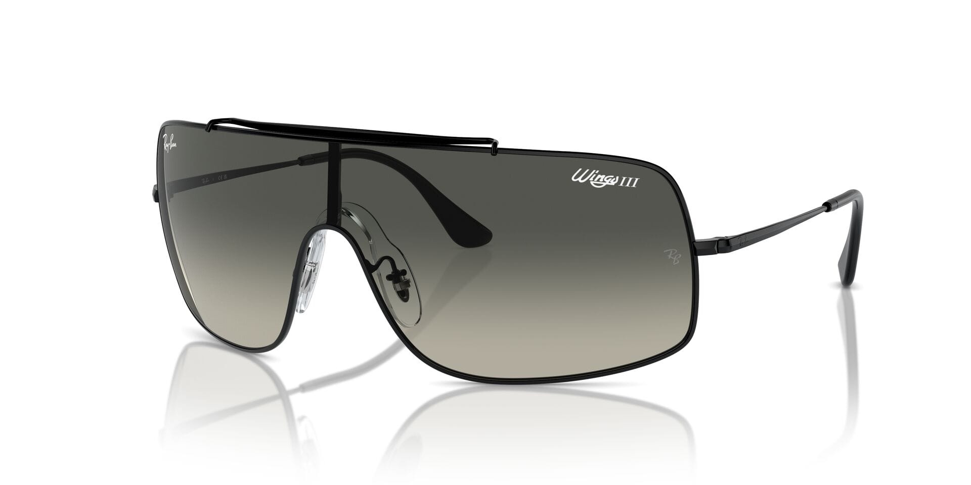 Rayban 0RB3897 Sunglass Black Unisex Full Metal — Black frame