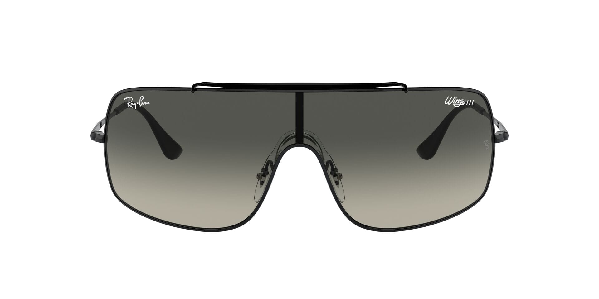 Rayban 0RB3897 Sunglass Black Unisex Full Metal Sunglass — Black frame — view 2