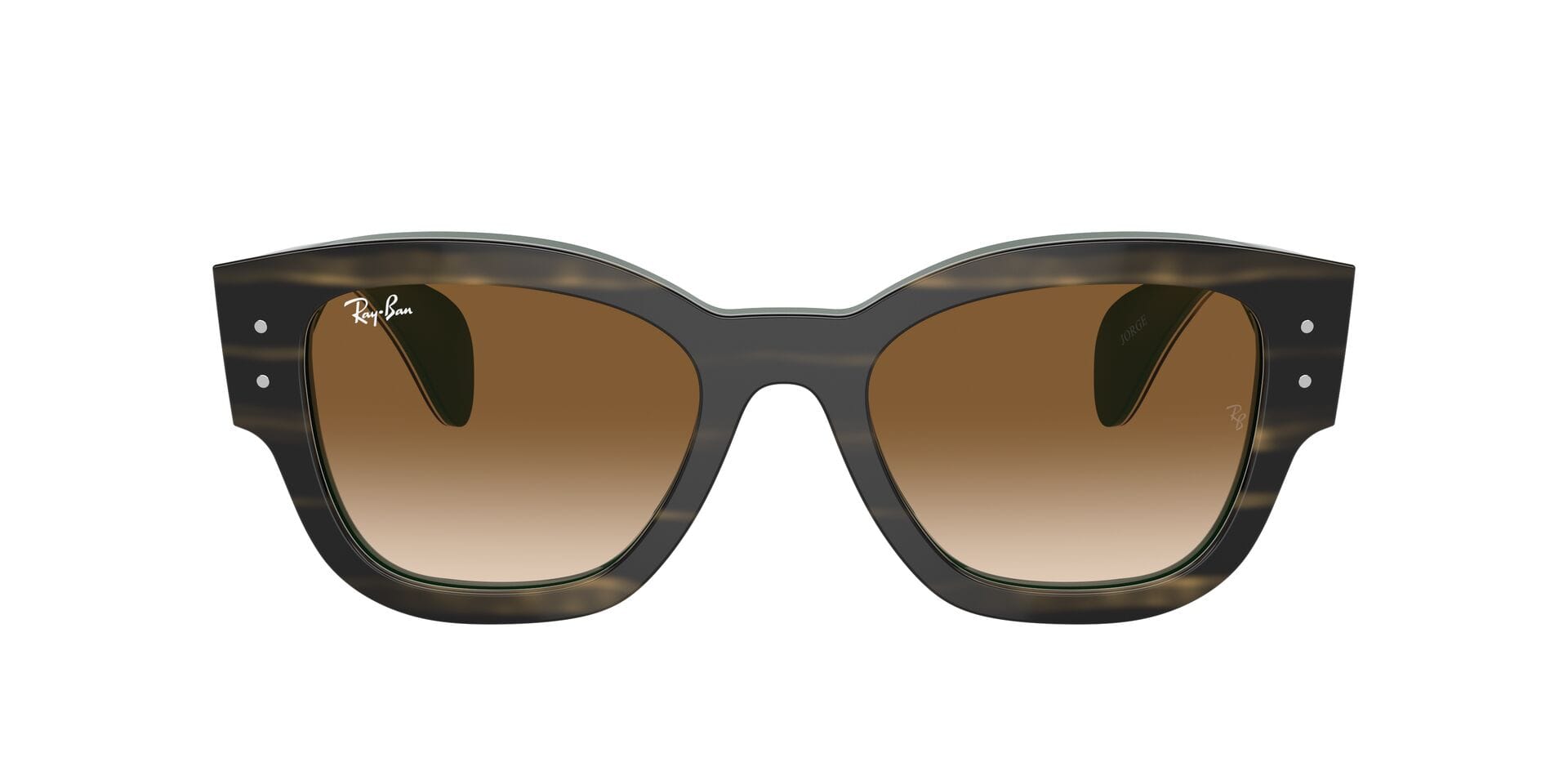 Rayban 0RB7681S Sunglass Green Male Full Shell Sunglass — Green frame — view 2