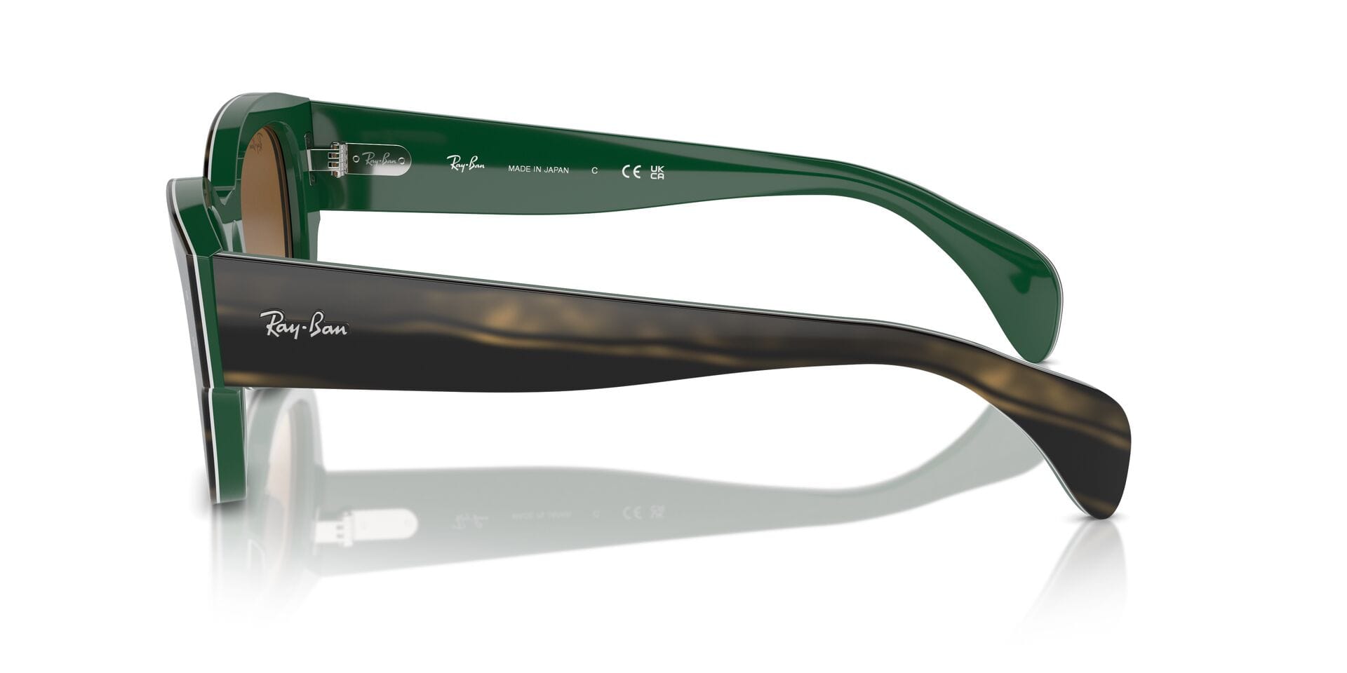 Rayban 0RB7681S Sunglass Green Male Full Shell Sunglass — Green frame — view 3